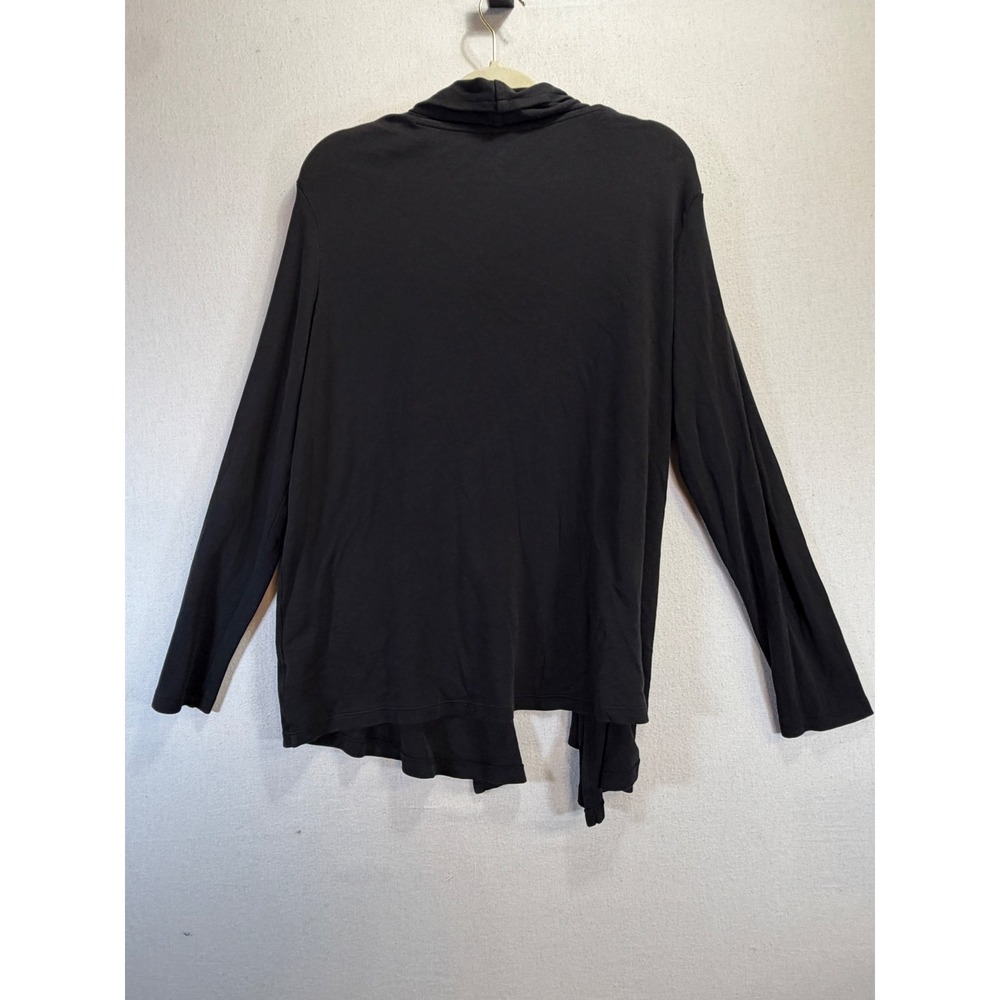 Charles River Apparel State Farm Cardigan Black Supima Cotton XL Open Front - Picture 5 of 7
